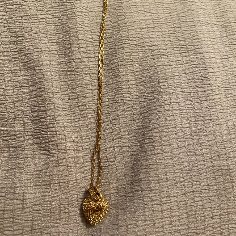 Juicy Couture heart necklace